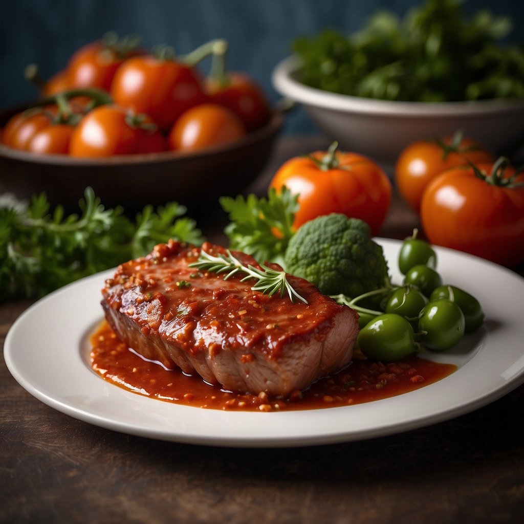 Receita: Carne Assada com Molho de Tomate Delicioso e Fácil